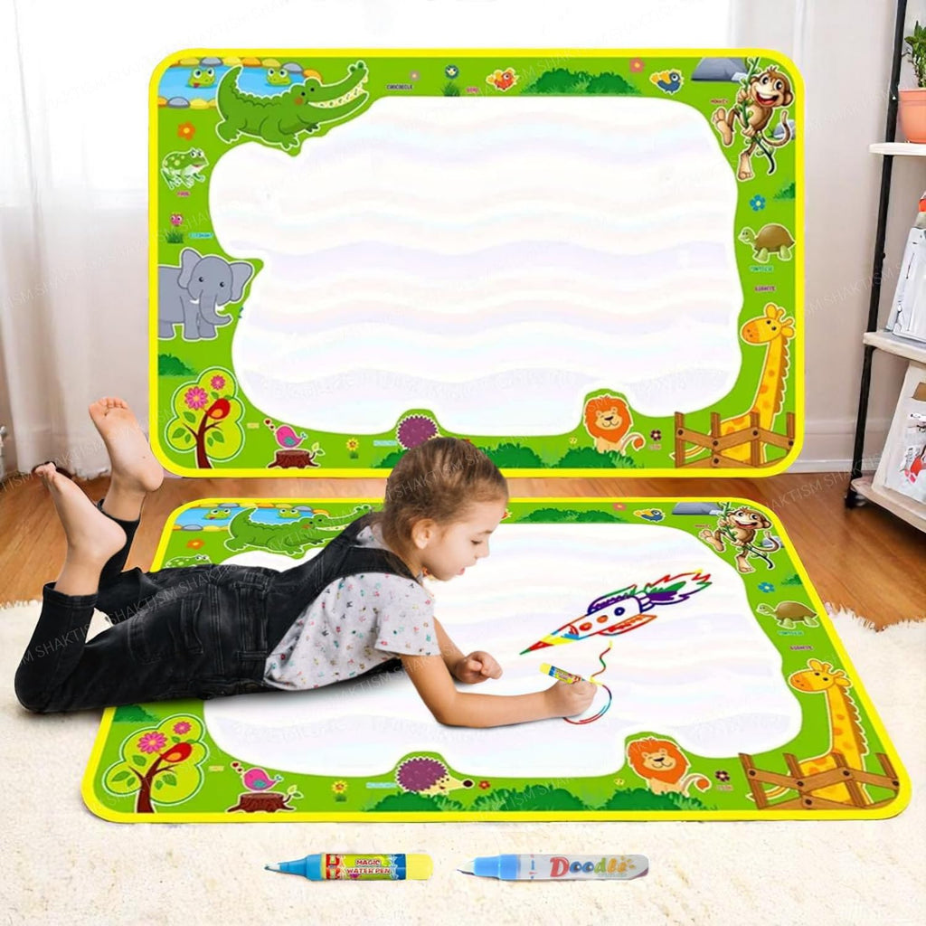 2-in-1 Kids Water Doodle Mat – No-Mess Reusable Magic Drawing Board