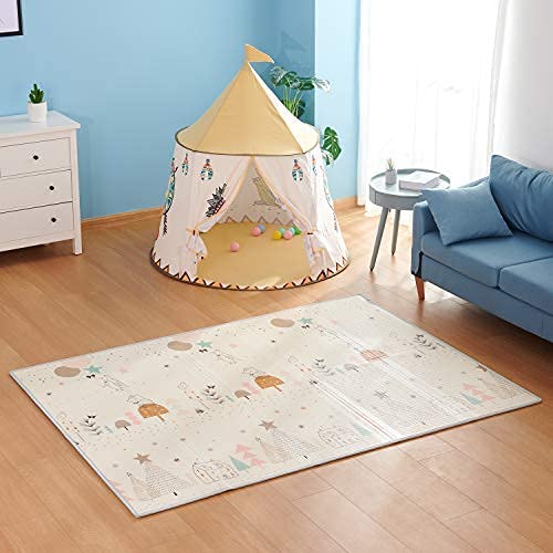 Foldable Waterproof Baby Play Mat | Large Non-Toxic Foam Floor Mat