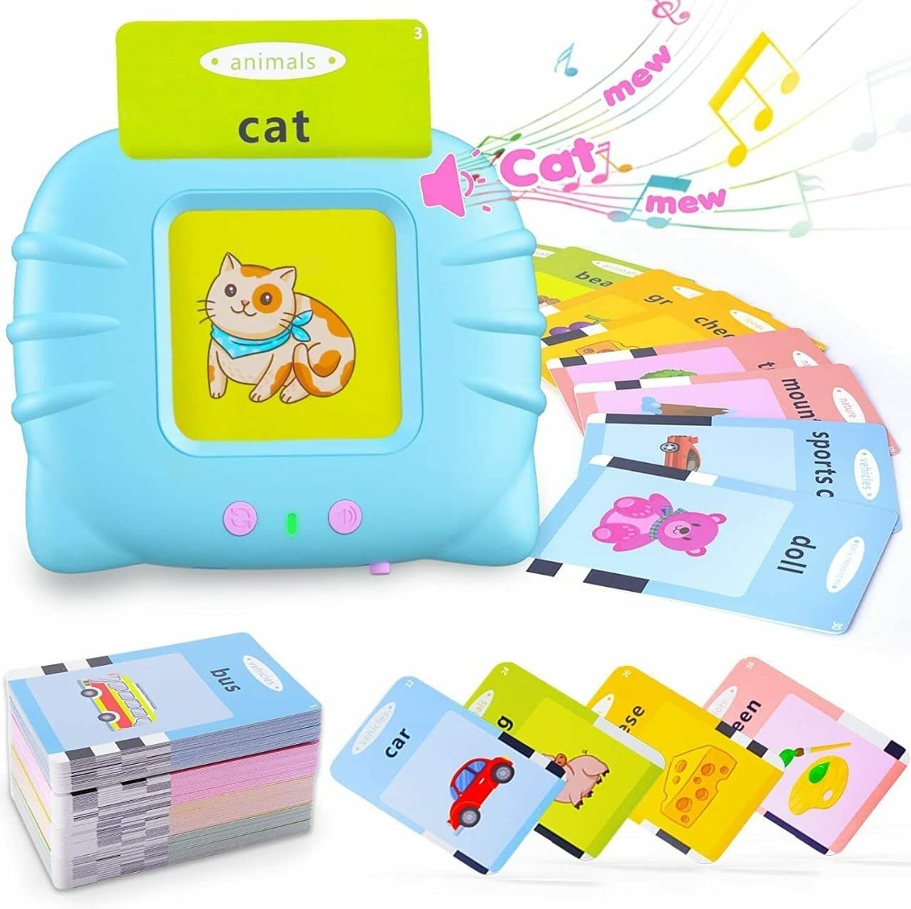 Talking Flash Cards Learning Toy with 112 Cards for Kids Ages 2–6