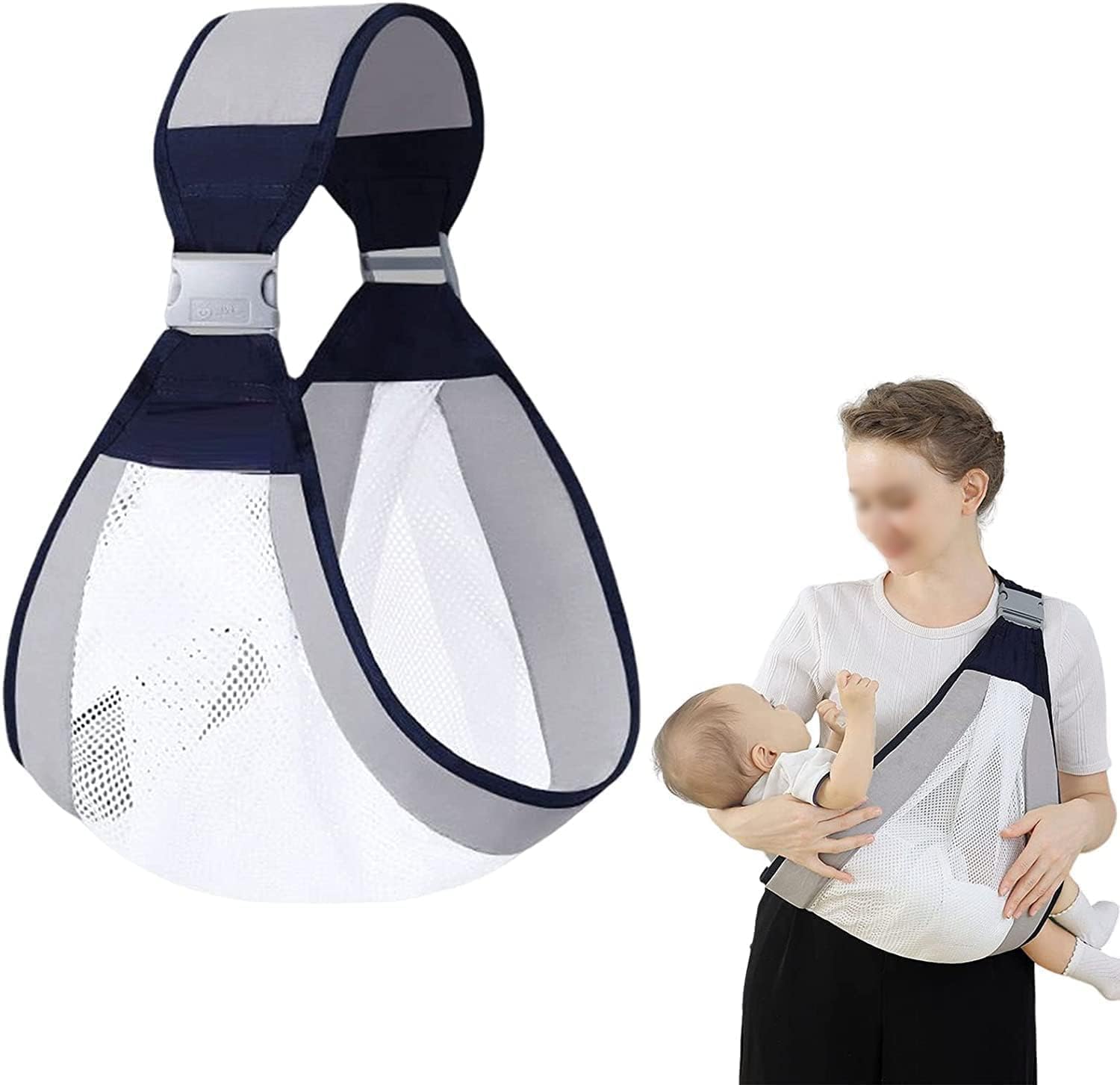 Ergonomic Baby Sling Carrier with 3D Mesh Cotton | Newborn to Toddler
