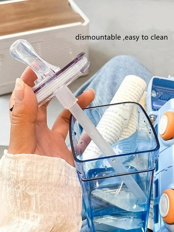 Bus-Shaped Kids Water Bottle 500ML with Straw & Strap – Leak-Proof Design