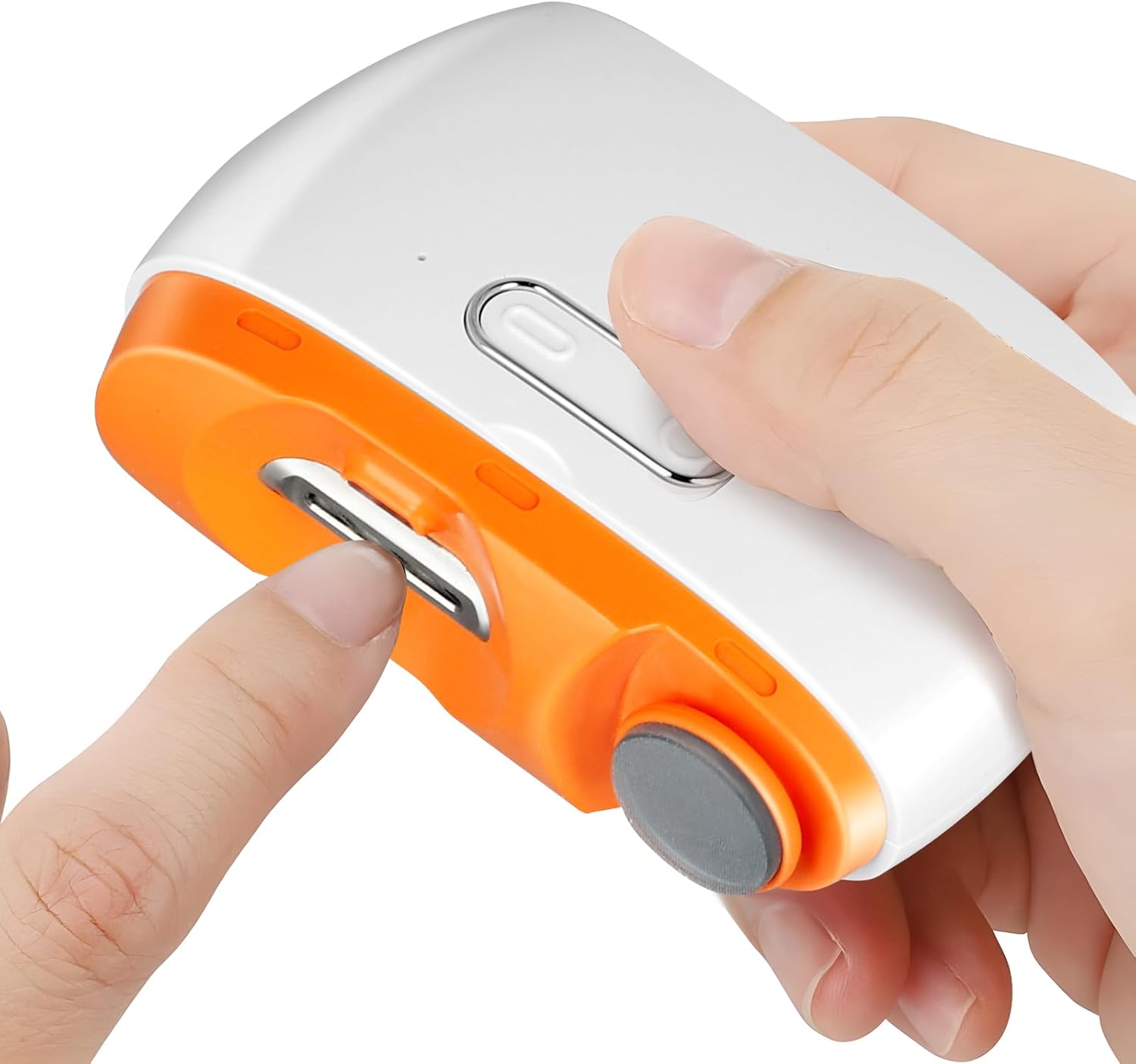 2-Speed Electric Nail Clipper & Polisher with LED, Safe for Kids & Seniors