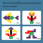 Wooden Montessori Puzzle Toy for Kids & Adults – Brain Teaser & Learning Game