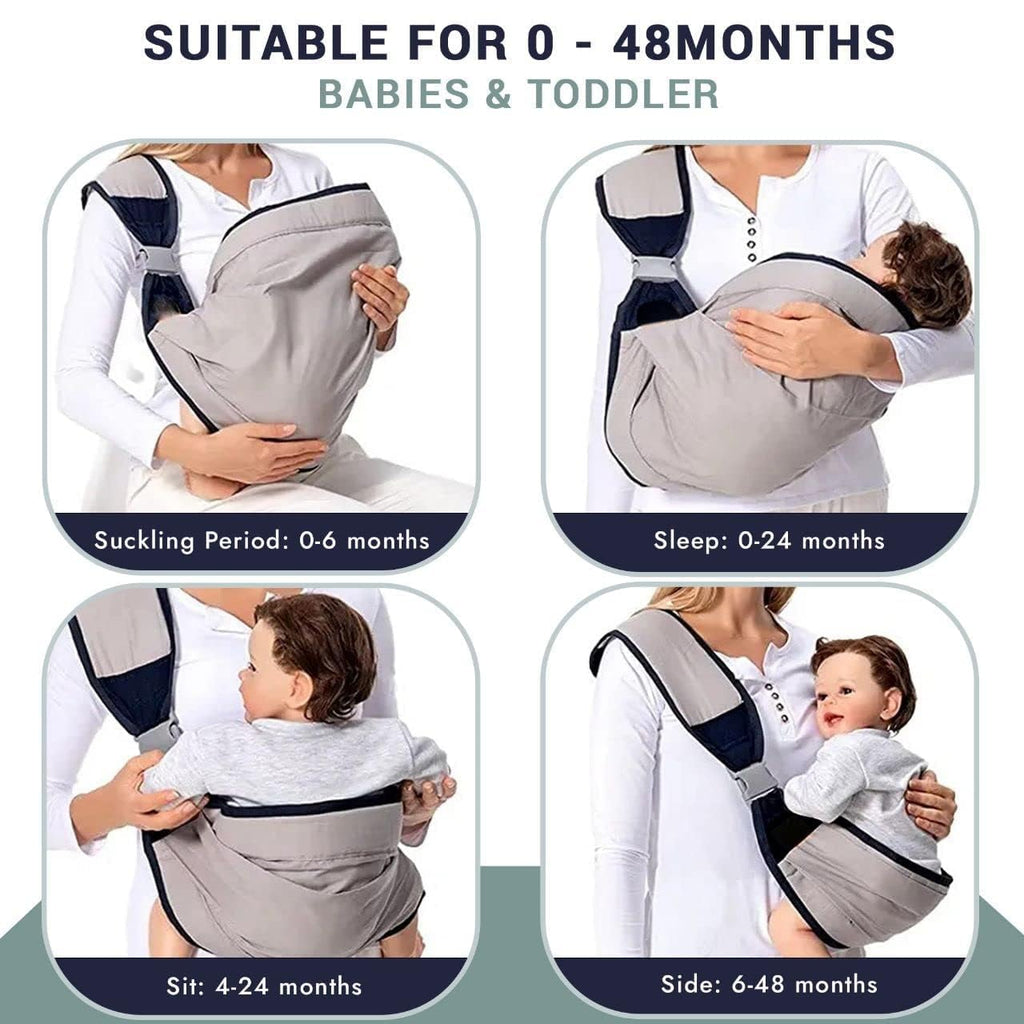Ergonomic Baby Sling Carrier with 3D Mesh Cotton | Newborn to Toddler