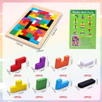 Wooden Montessori Puzzle Toy for Kids & Adults – Brain Teaser & Learning Game