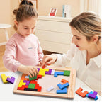 Wooden Montessori Puzzle Toy for Kids & Adults – Brain Teaser & Learning Game
