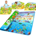 Double-Sided Waterproof Baby Play Mat | Large Foldable Kids Floor Mat